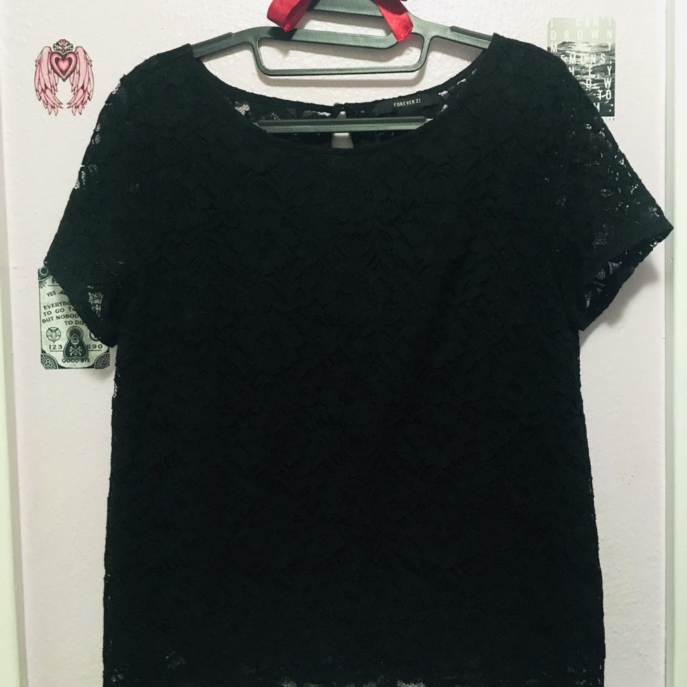 Beautiful Black Lace Top